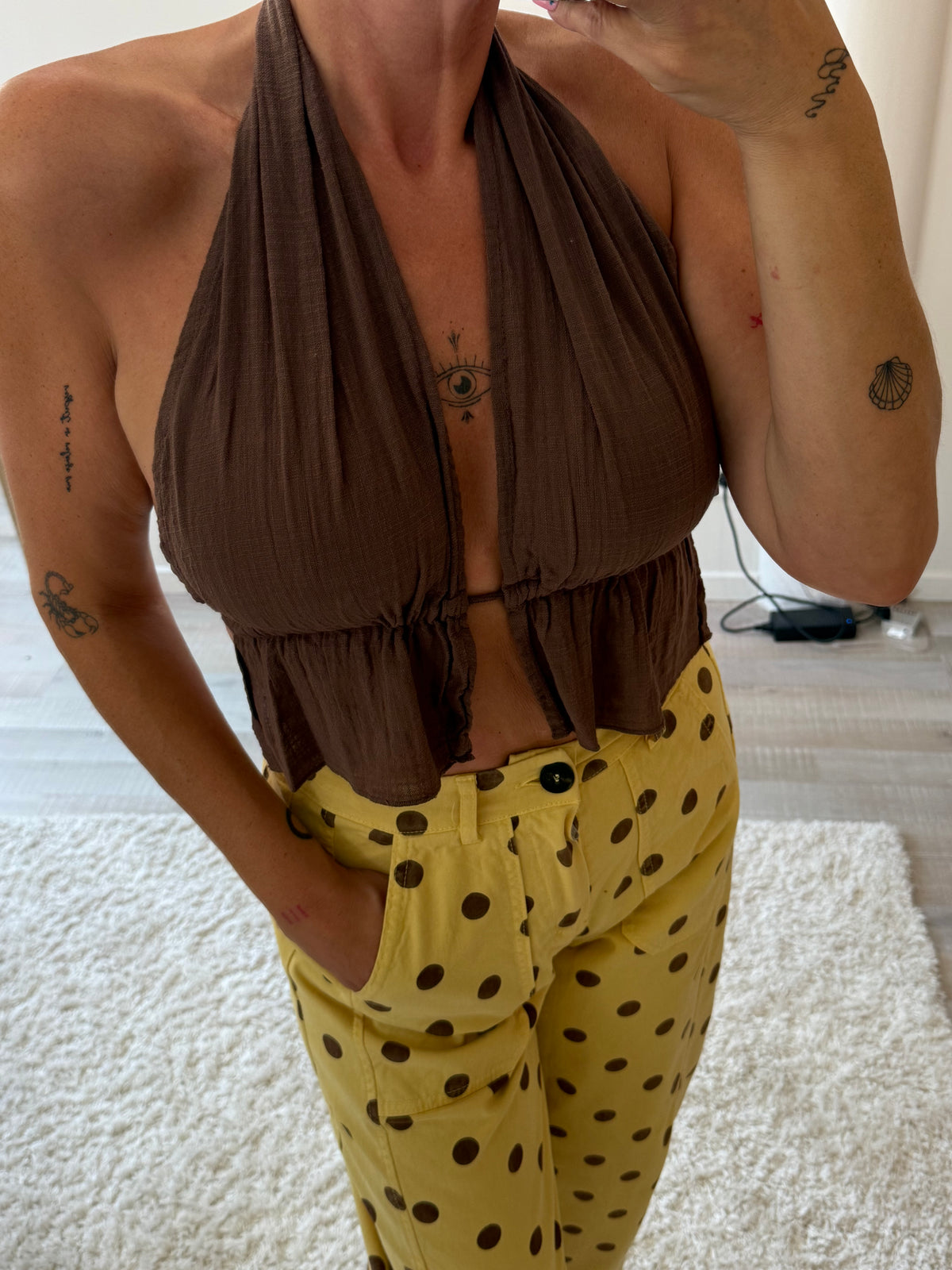 Haut dos nue choco