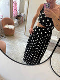 Robe asymétrique polka Dot