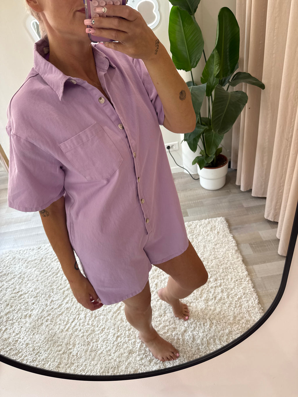 Combi short Lilas