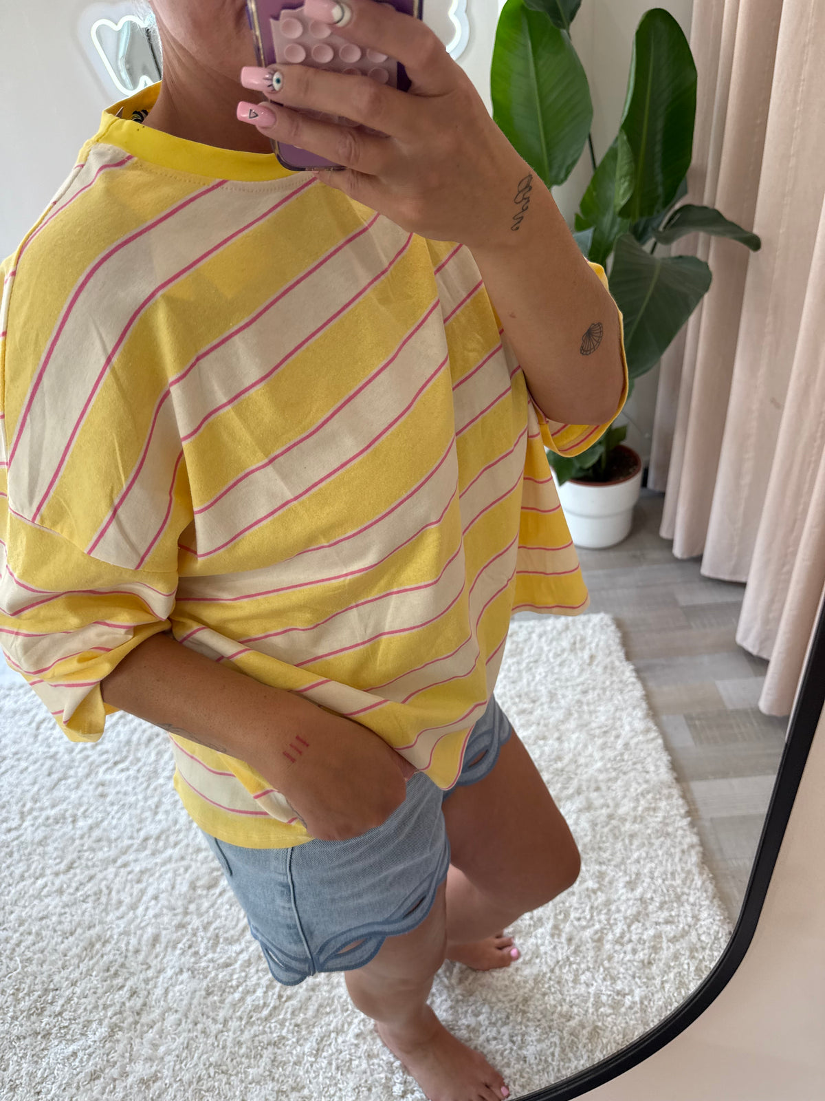 TEE shirt butter yellow