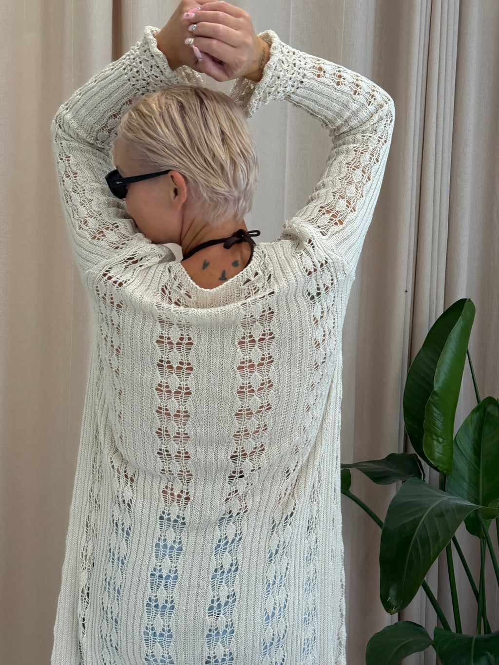 Gilet tricot plage
