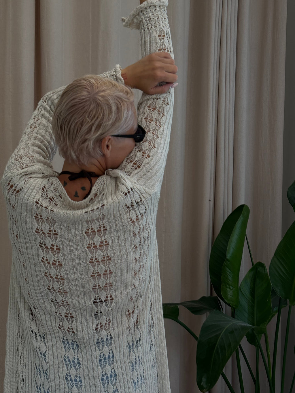 Gilet tricot plage