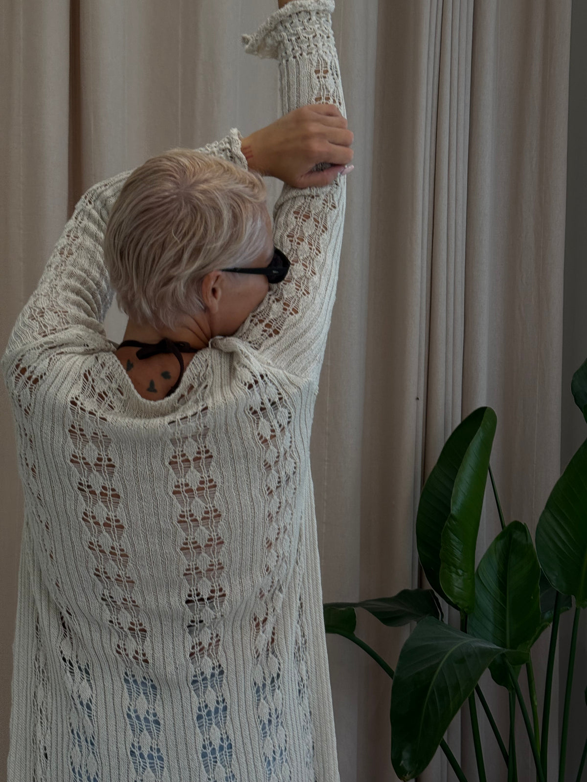 Gilet tricot plage