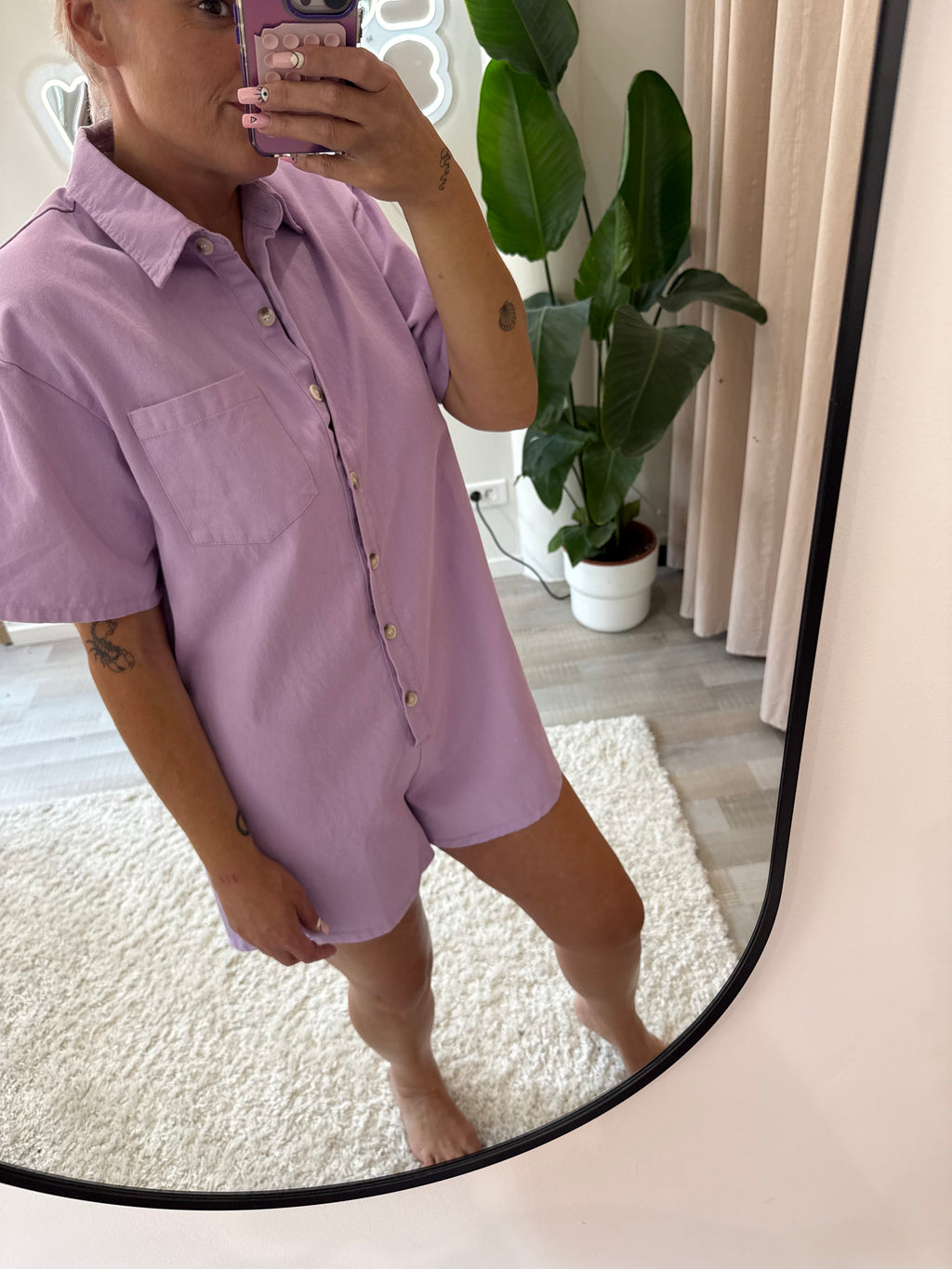 Combi short Lilas