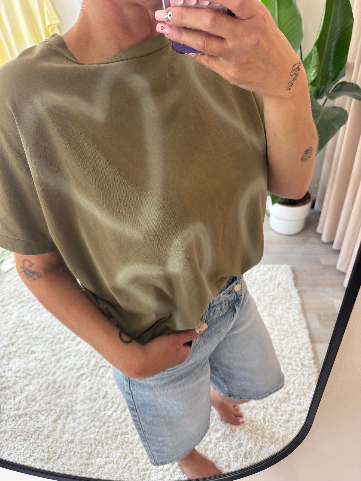 Tee shirt love kaki