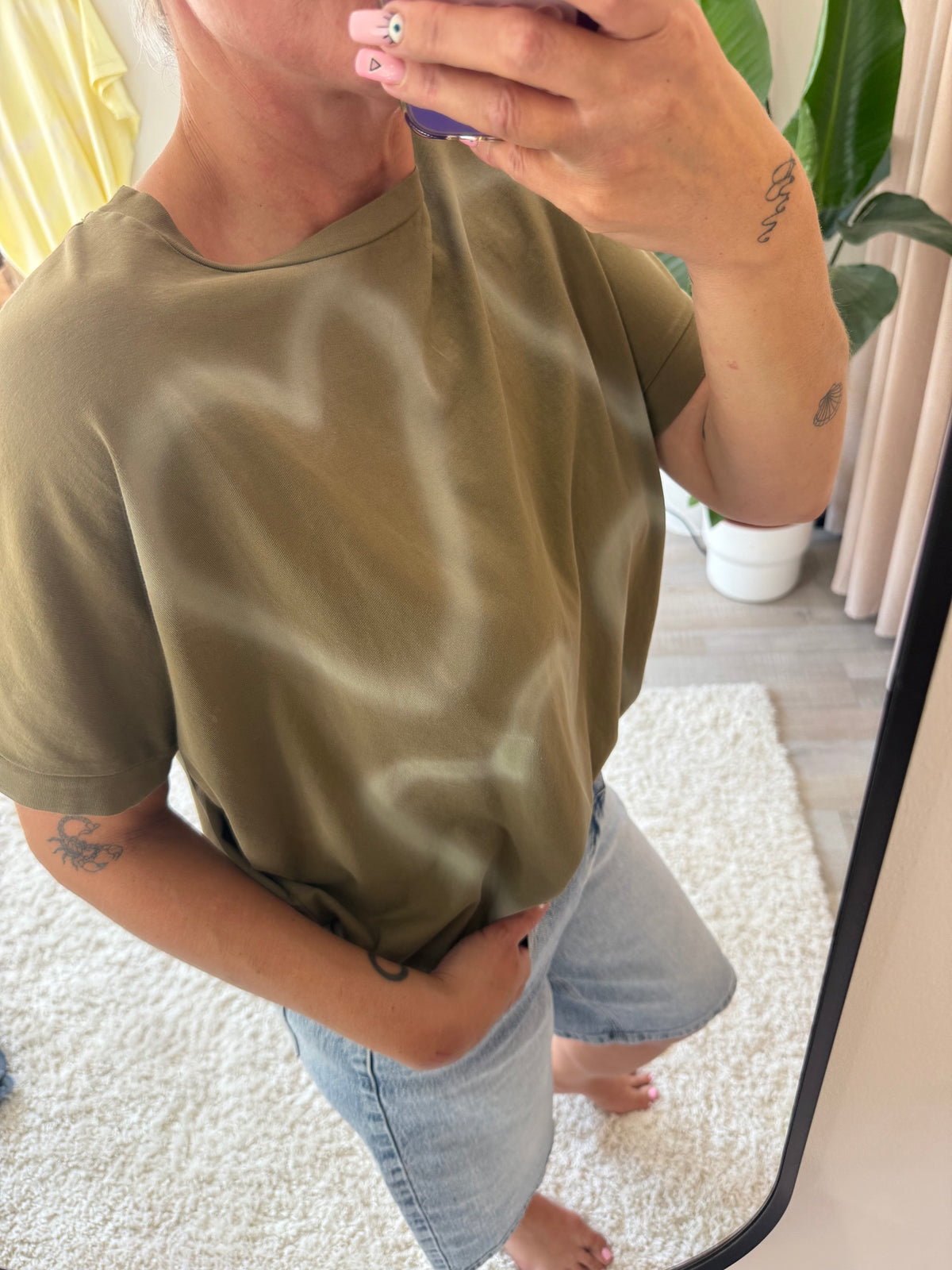 Tee shirt love kaki