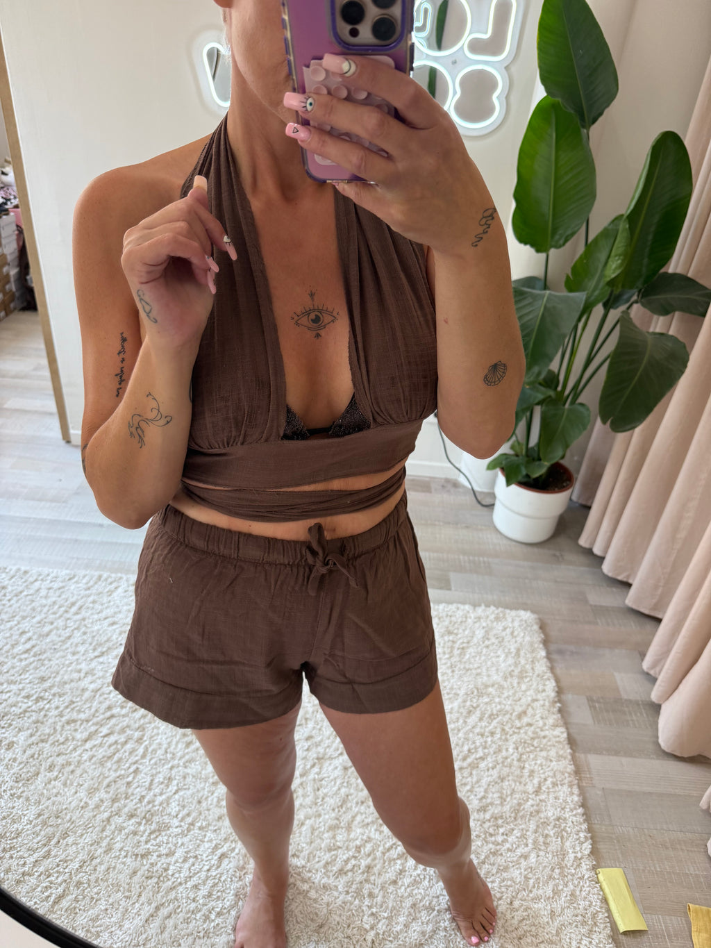 Haut dos nue choco