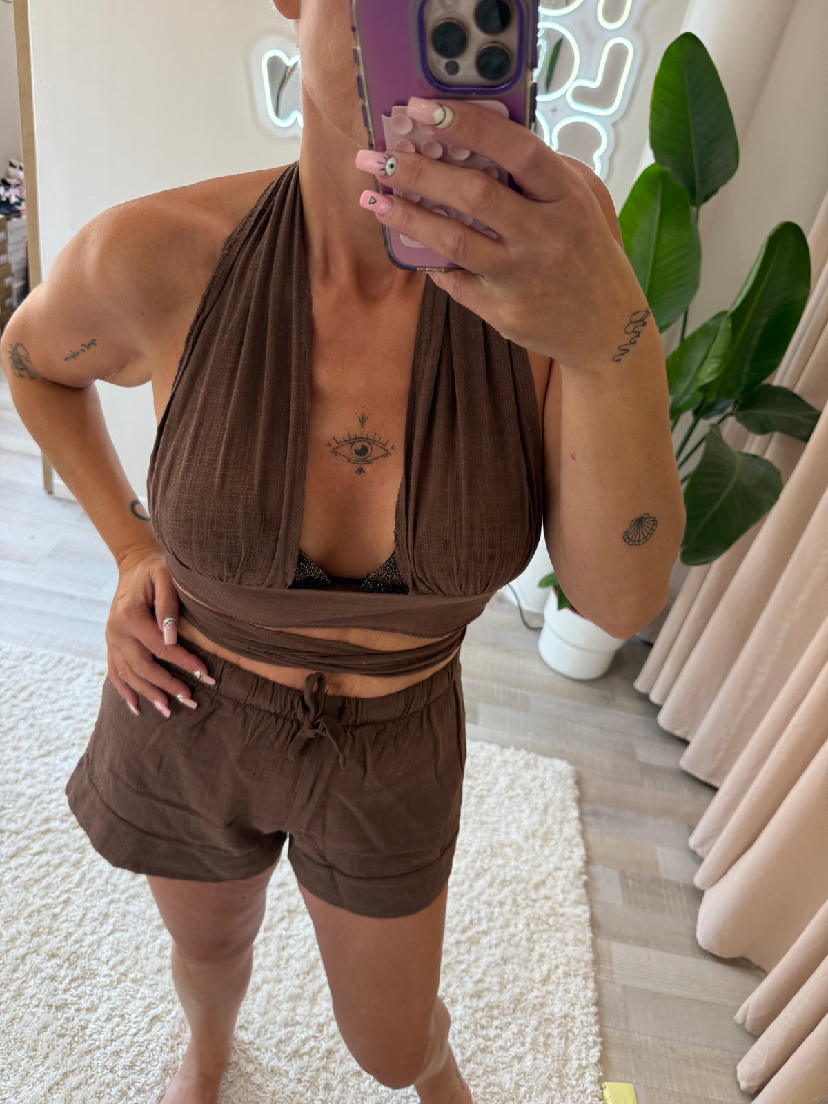 Haut dos nue choco