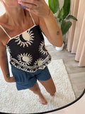 Short jeans foncé