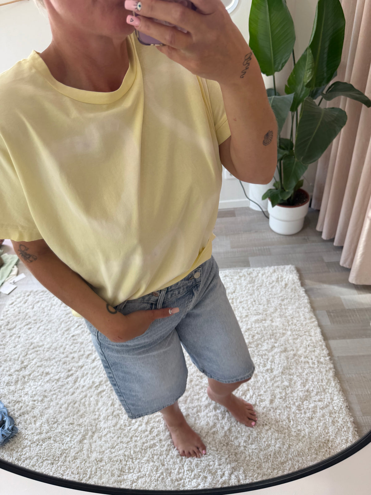 Tee shirt love Jaune