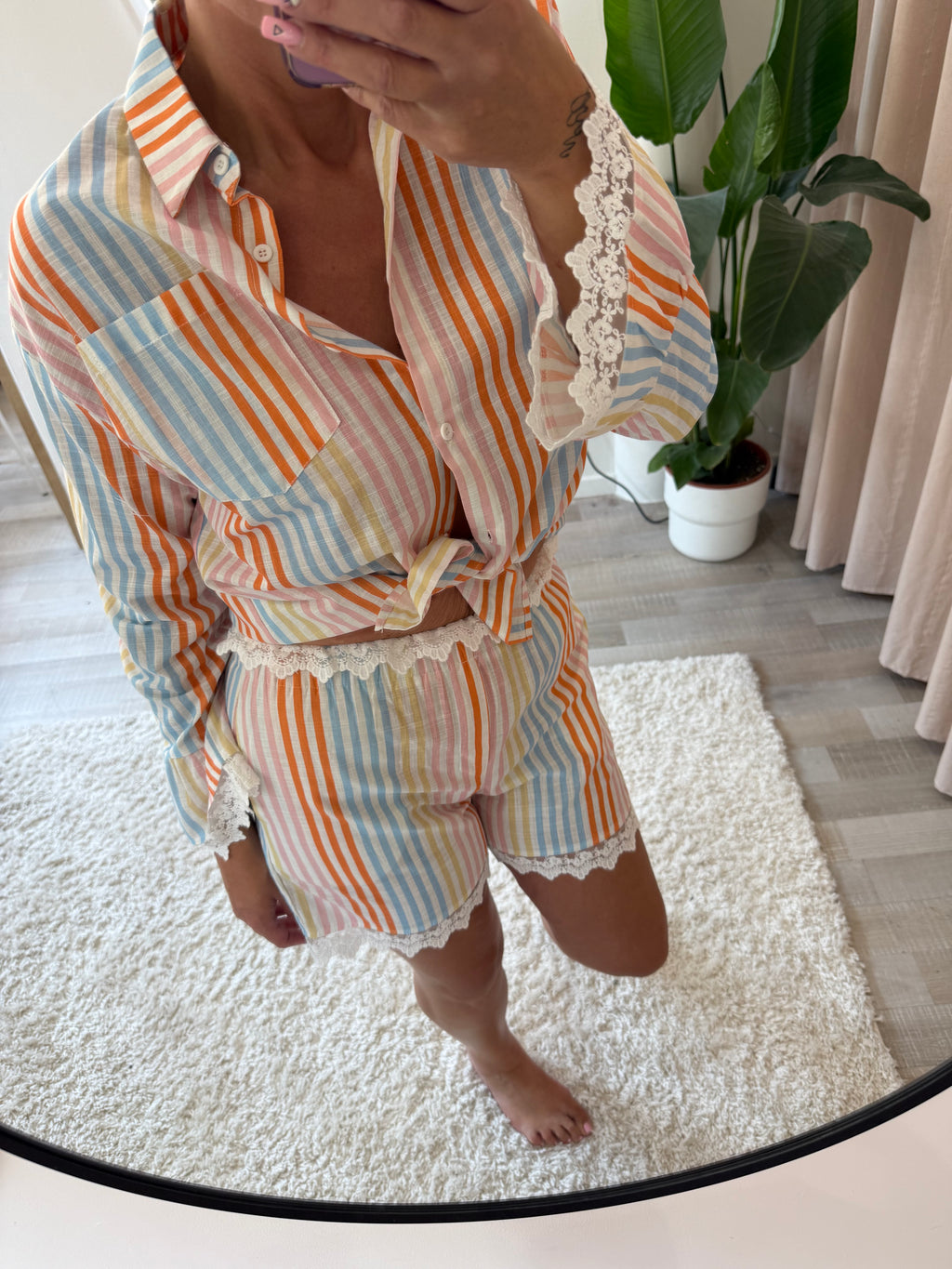 Ensemble rayé