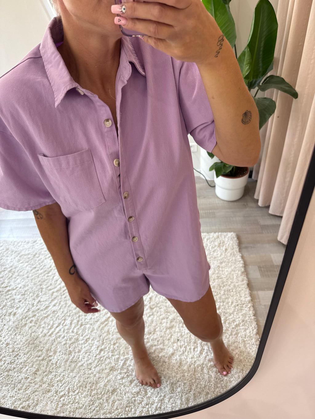 Combi short Lilas